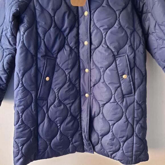 NWT J. Crew Ellington Stowe Puffer Jacket Quilted Primaloft Insulation Navy XXS - Picture 8 of 14